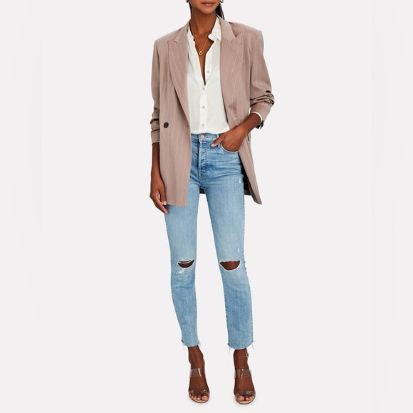 MOTHER The Stunner Ankle Fray Jeans Size 25 - Picture 2 of 14